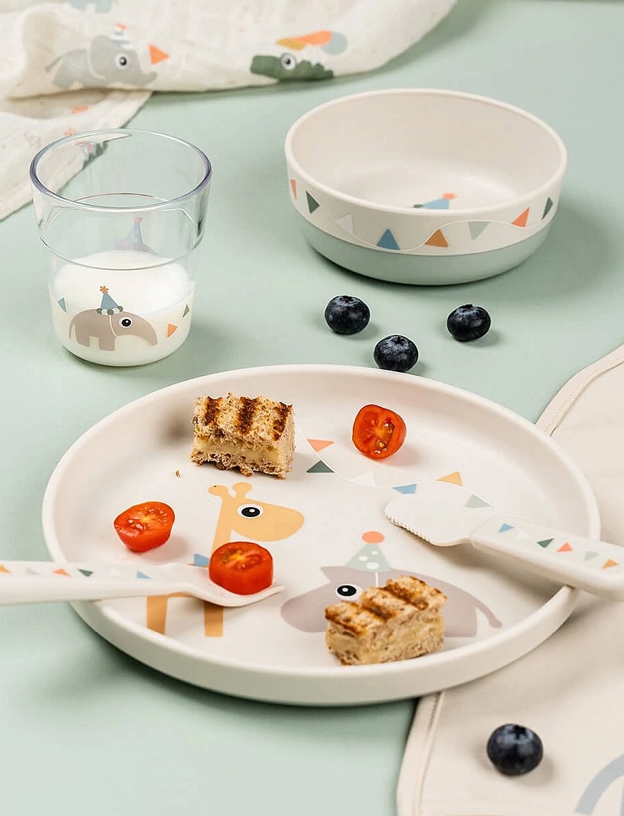Done by Deer - Foodie plate Celebration Sand - teller - sand - 4