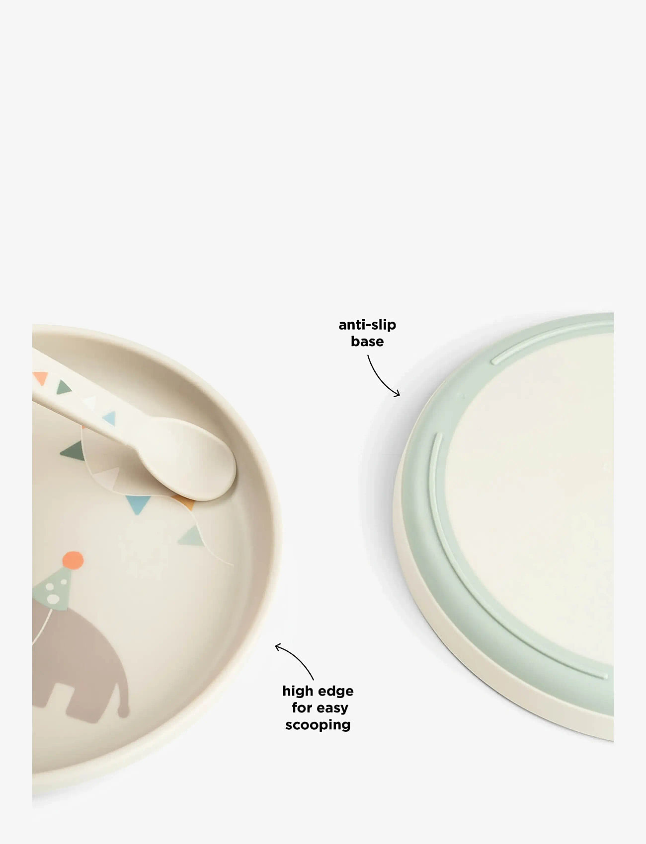 Done by Deer - Foodie plate Celebration Sand - taldrikud - sand - 3