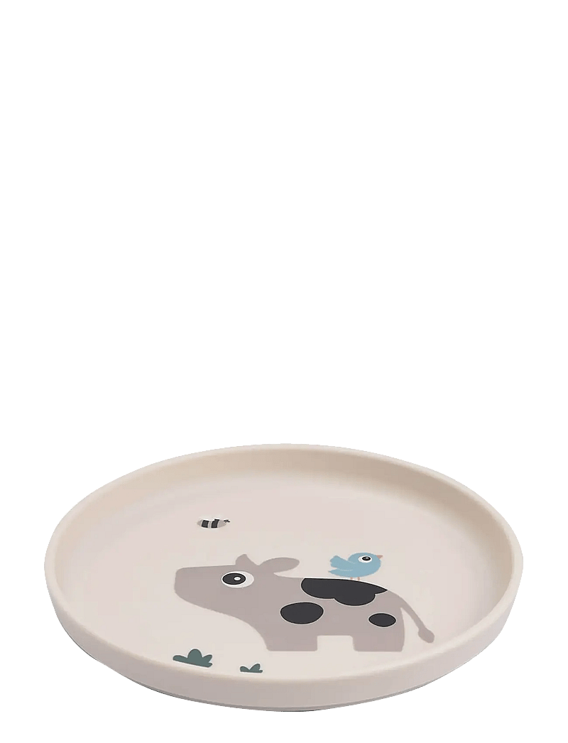 Done by Deer - Foodie plate Tiny farm Sand - taldrikud - sand - 1