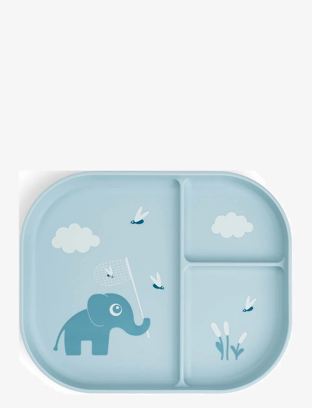 Done by Deer - Foodie compartment plate Elphee Blue - essenszeit - blue - 0