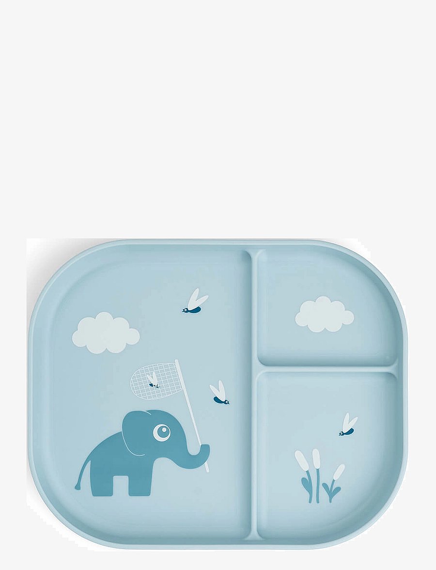 Done by Deer - Foodie compartment plate Elphee Blue - söögiaeg - blue - 0
