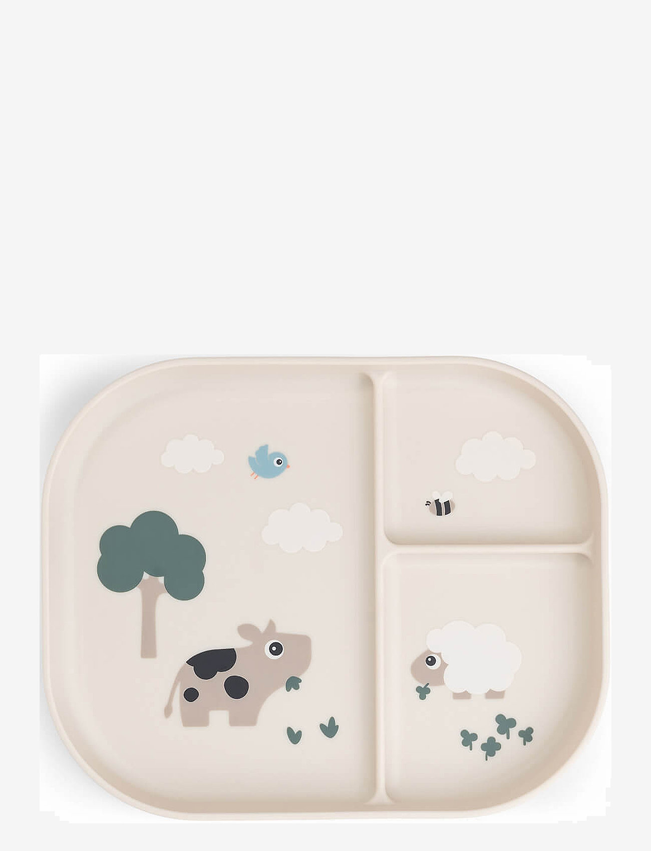 Done by Deer - Foodie compartment plate Tiny farm Sand - meal time - sand - 0