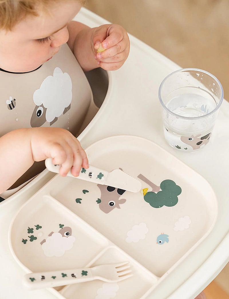 Done by Deer - Foodie compartment plate Tiny farm Sand - essenszeit - sand - 3