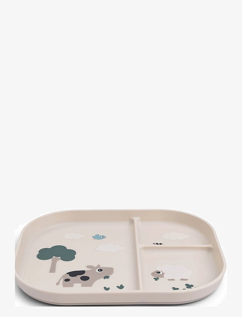 Done by Deer - Foodie compartment plate Tiny farm Sand - essenszeit - sand - 1