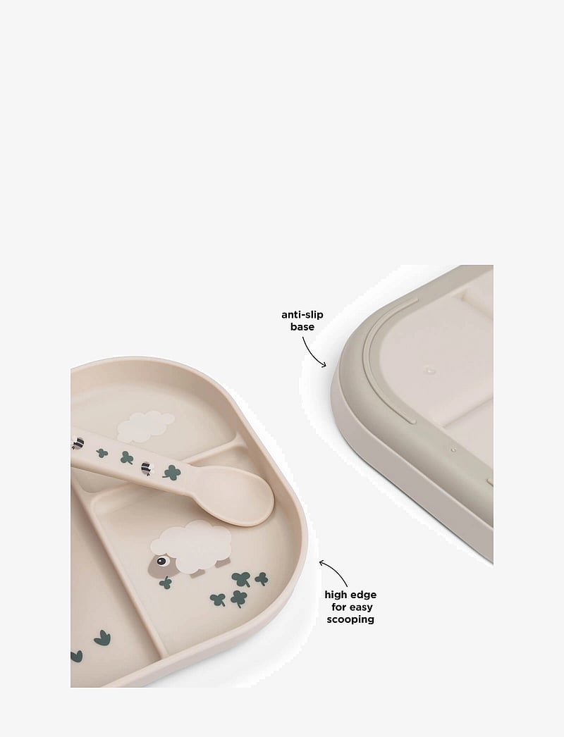 Done by Deer - Foodie compartment plate Tiny farm Sand - essenszeit - sand - 2