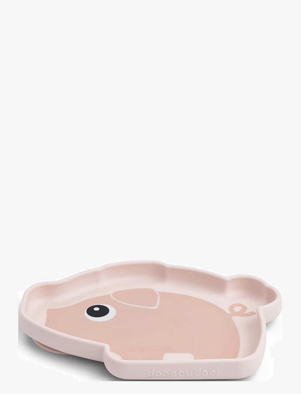 Done by Deer - Silicone Stick&Stay plate Pigee Powder - talrikar & skålar - powder - 1