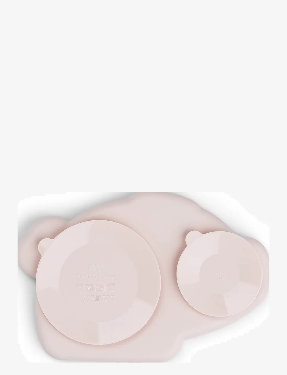 Done by Deer - Silicone Stick&Stay plate Pigee Powder - talrikar & skålar - powder - 2