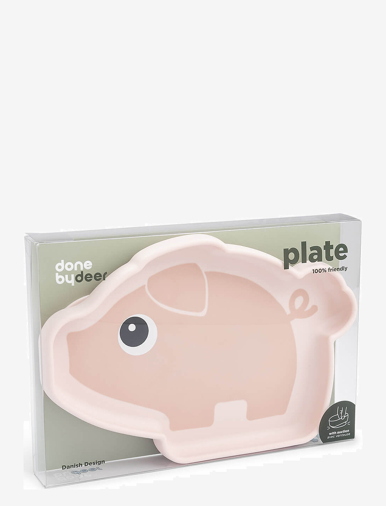 Done by Deer - Silicone Stick&Stay plate Pigee Powder - talrikar & skålar - powder - 3