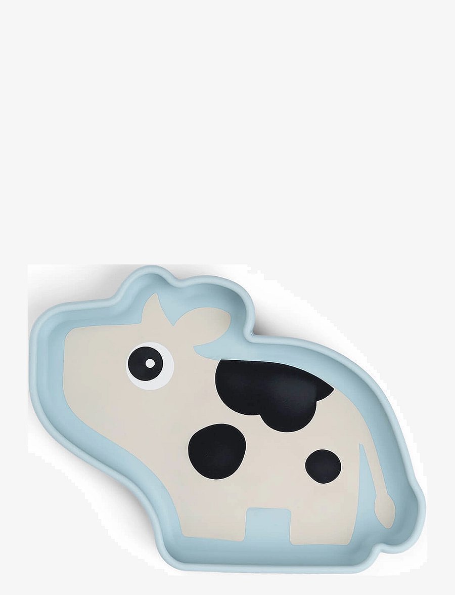 Done by Deer - Silicone Stick&Stay plate Dotti Blue - essgeschirr - blue - 0