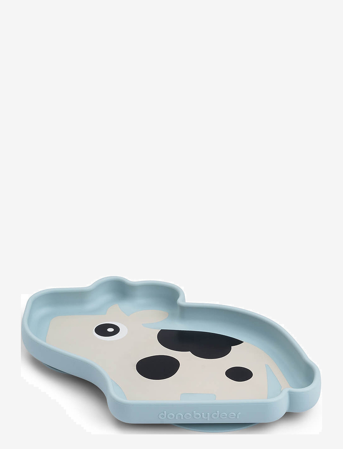 Done by Deer - Silicone Stick&Stay plate Dotti Blue - essgeschirr - blue - 1