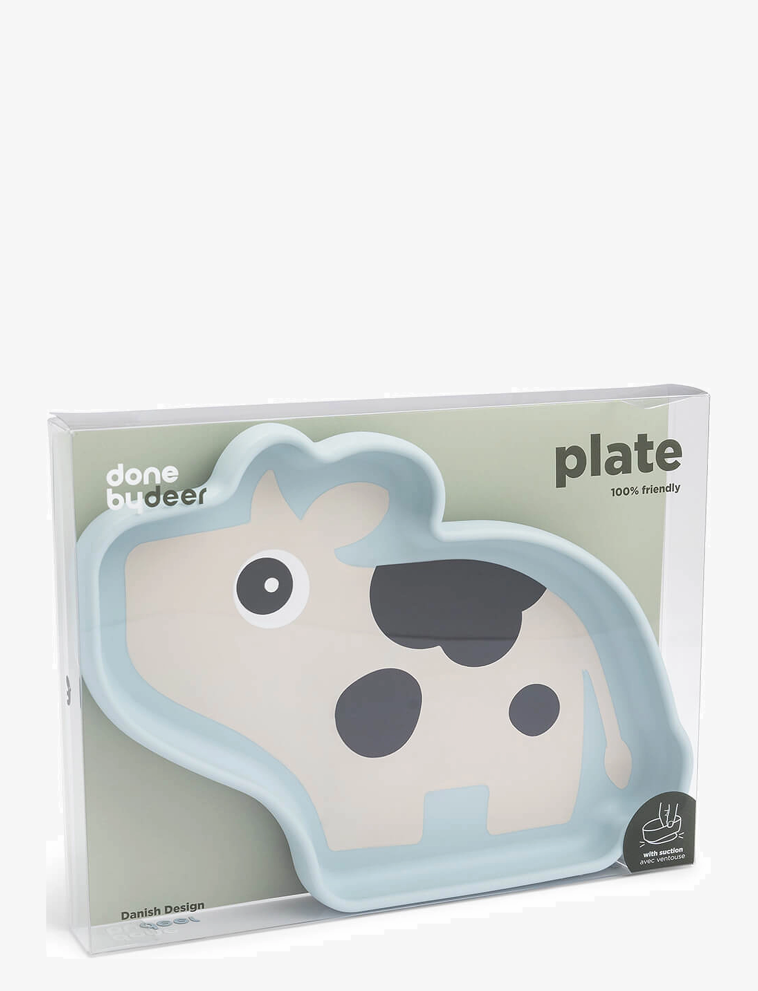 Done by Deer - Silicone Stick&Stay plate Dotti Blue - spisetid - blue - 3