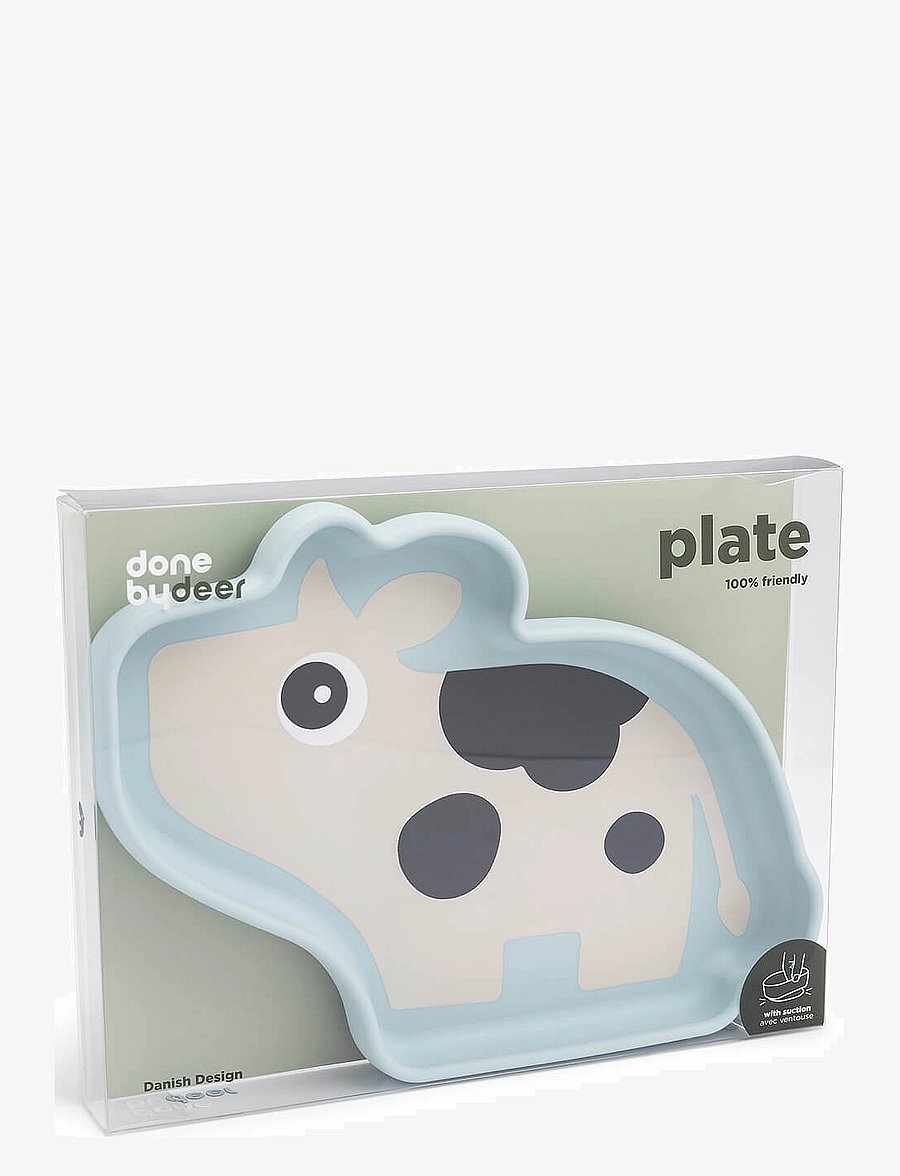 Done by Deer - Silicone Stick&Stay plate Dotti Blue - essgeschirr - blue - 3