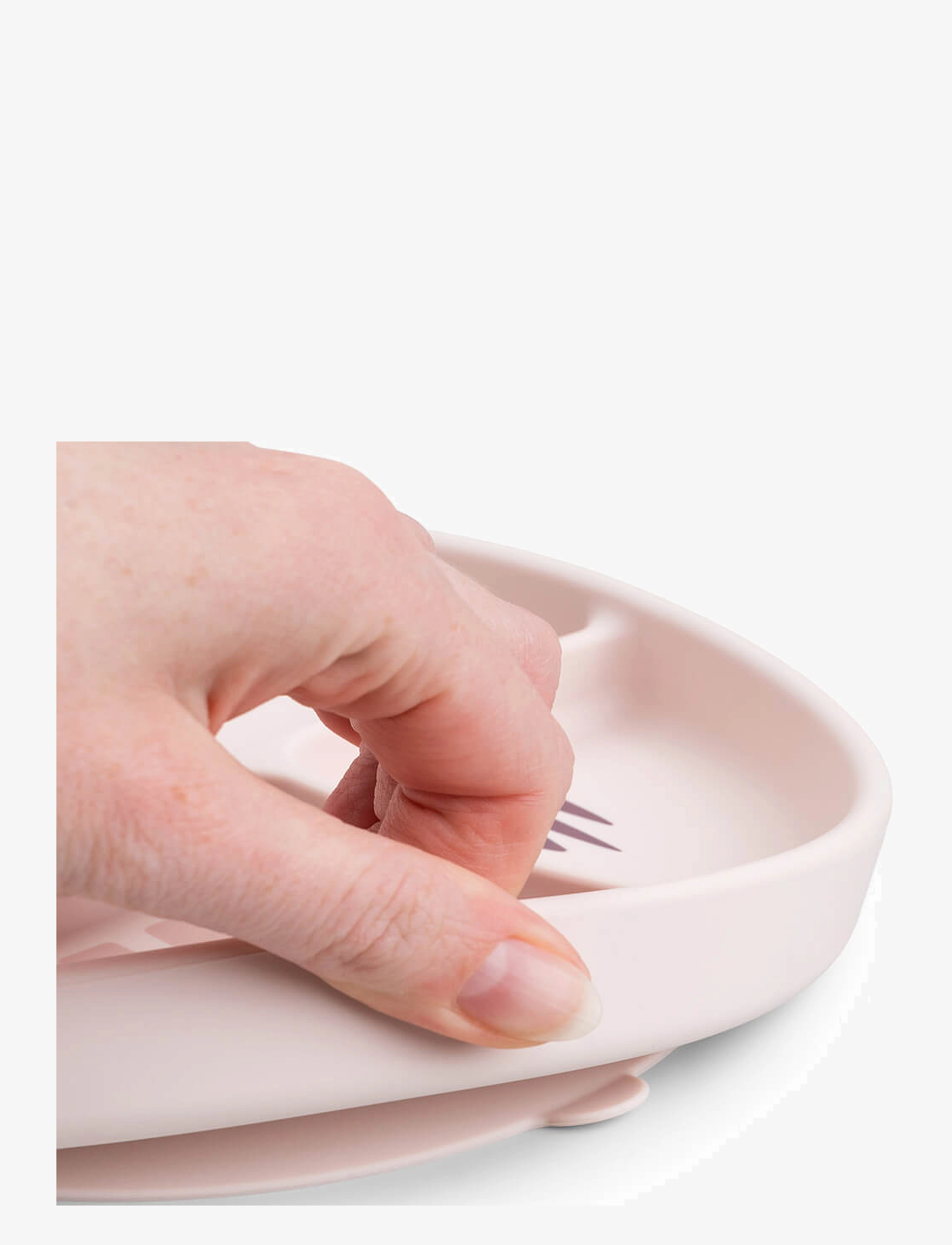 Done by Deer - Stick&Stay compartment plate Playground Powder - lėkštės - powder - 1