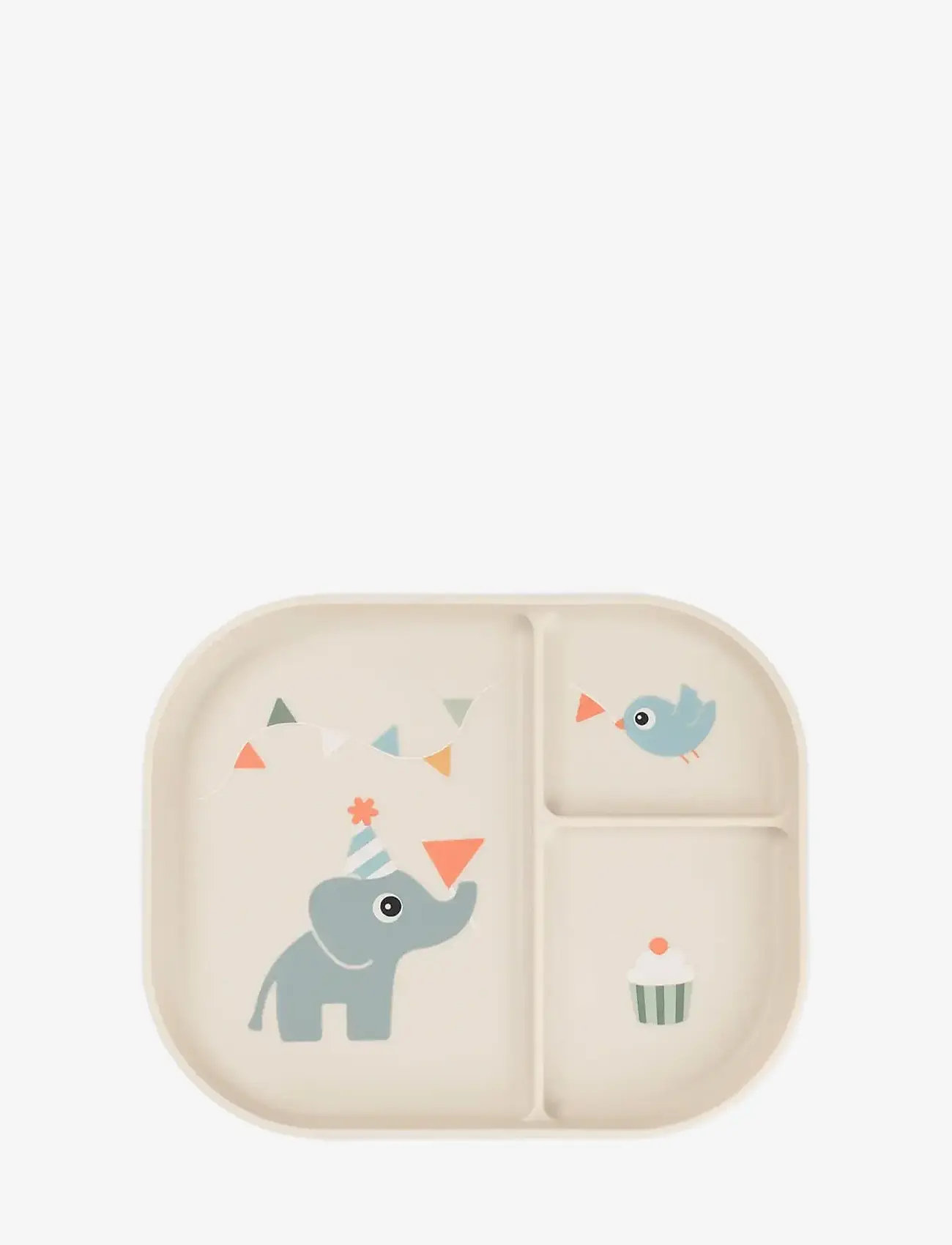 Done by Deer - Foodie compartment plate Celebration Sand - teller - sand - 1