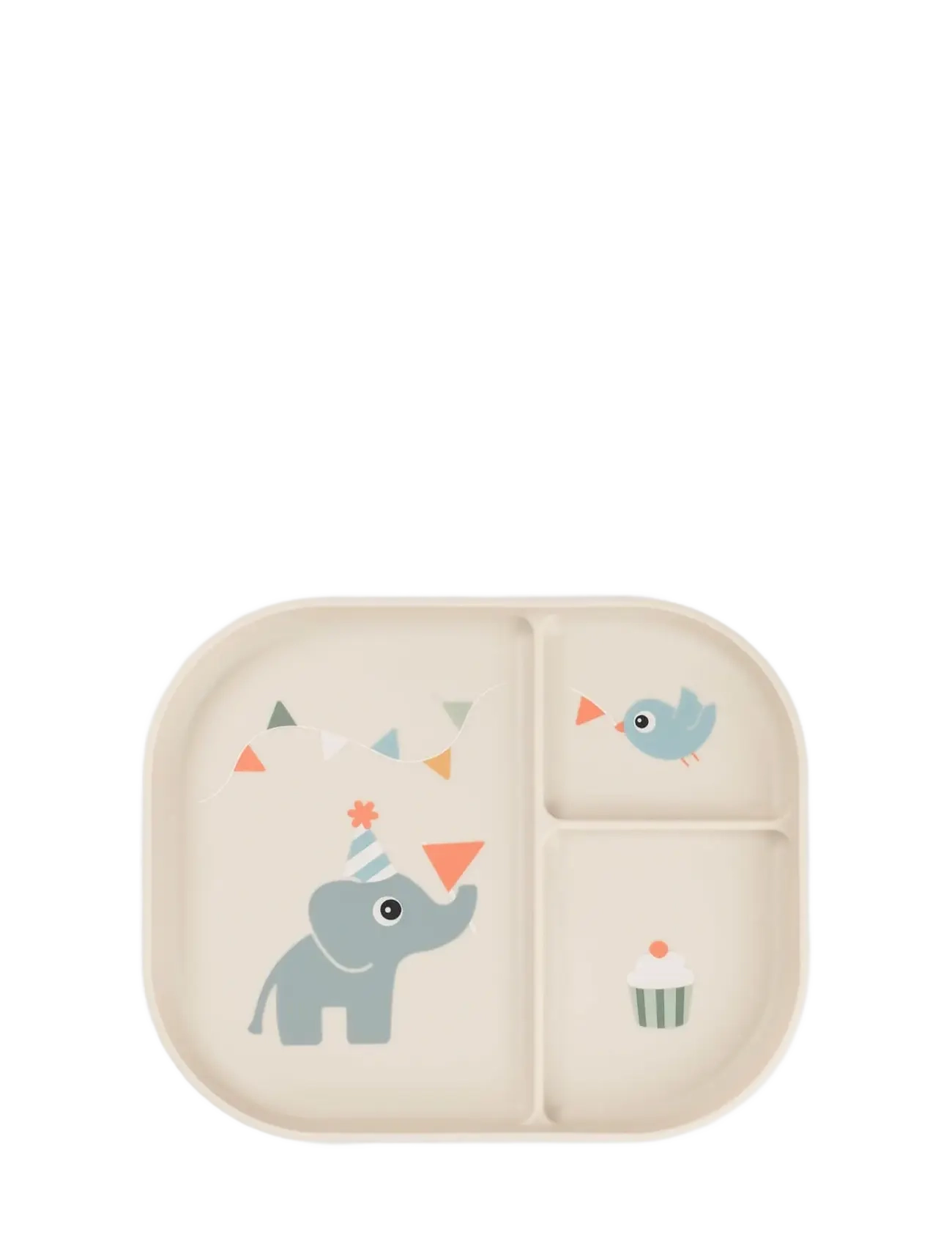 Done by Deer Foodie compartment plate Celebration Sand - Kids home - SAND / beige