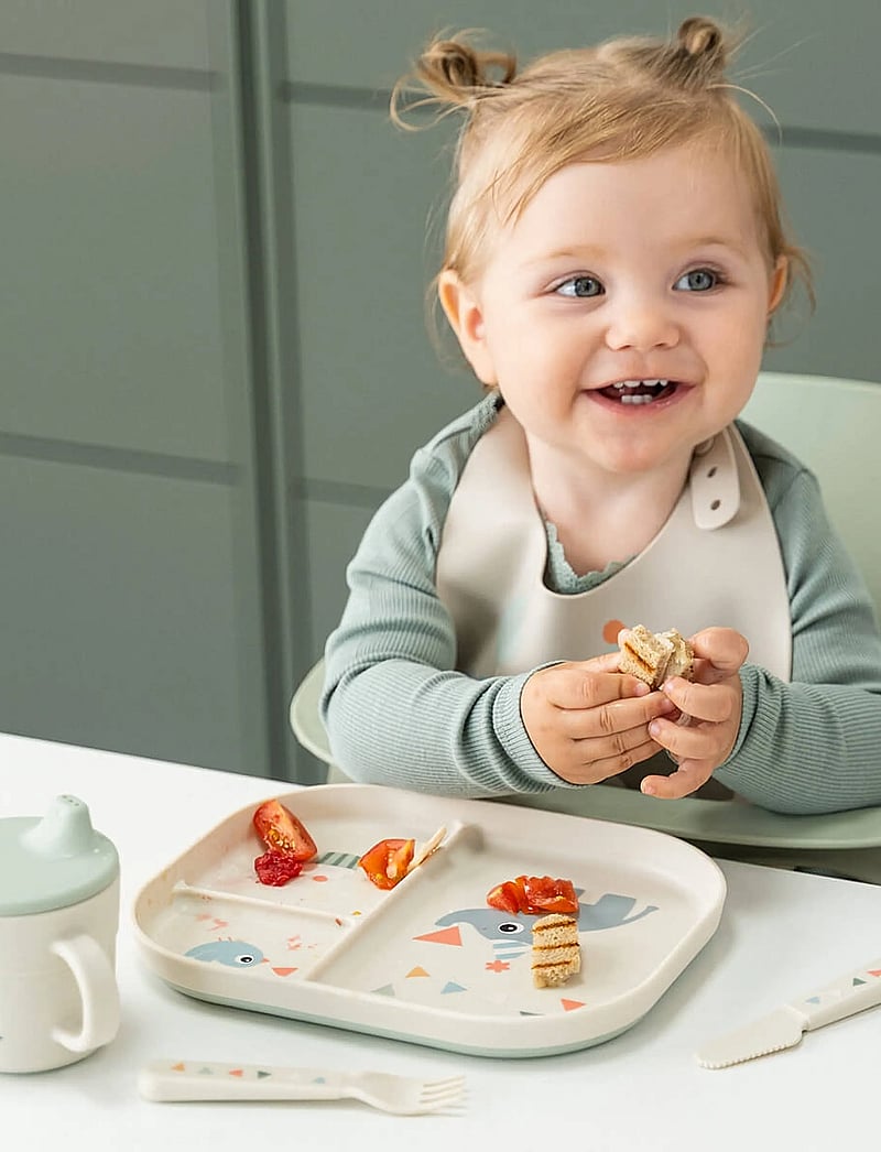 Done by Deer - Foodie compartment plate Celebration Sand - teller - sand - 0