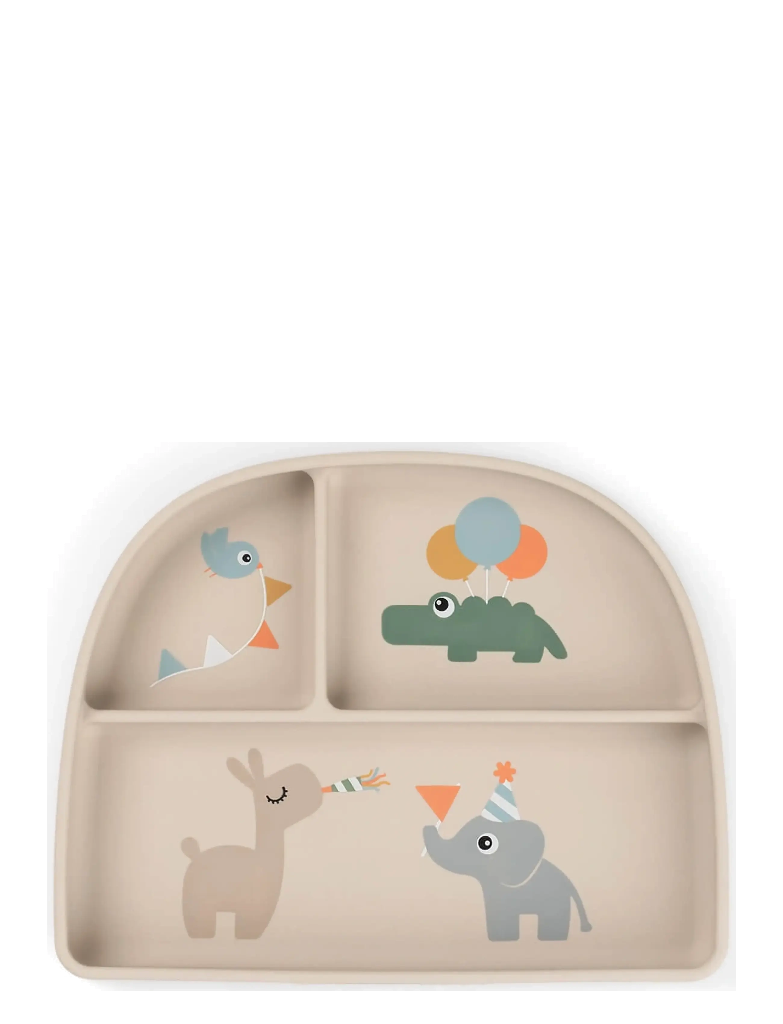 Done by Deer Stick&Stay compartment plate Celebration Sand - Kids home - SAND / beige