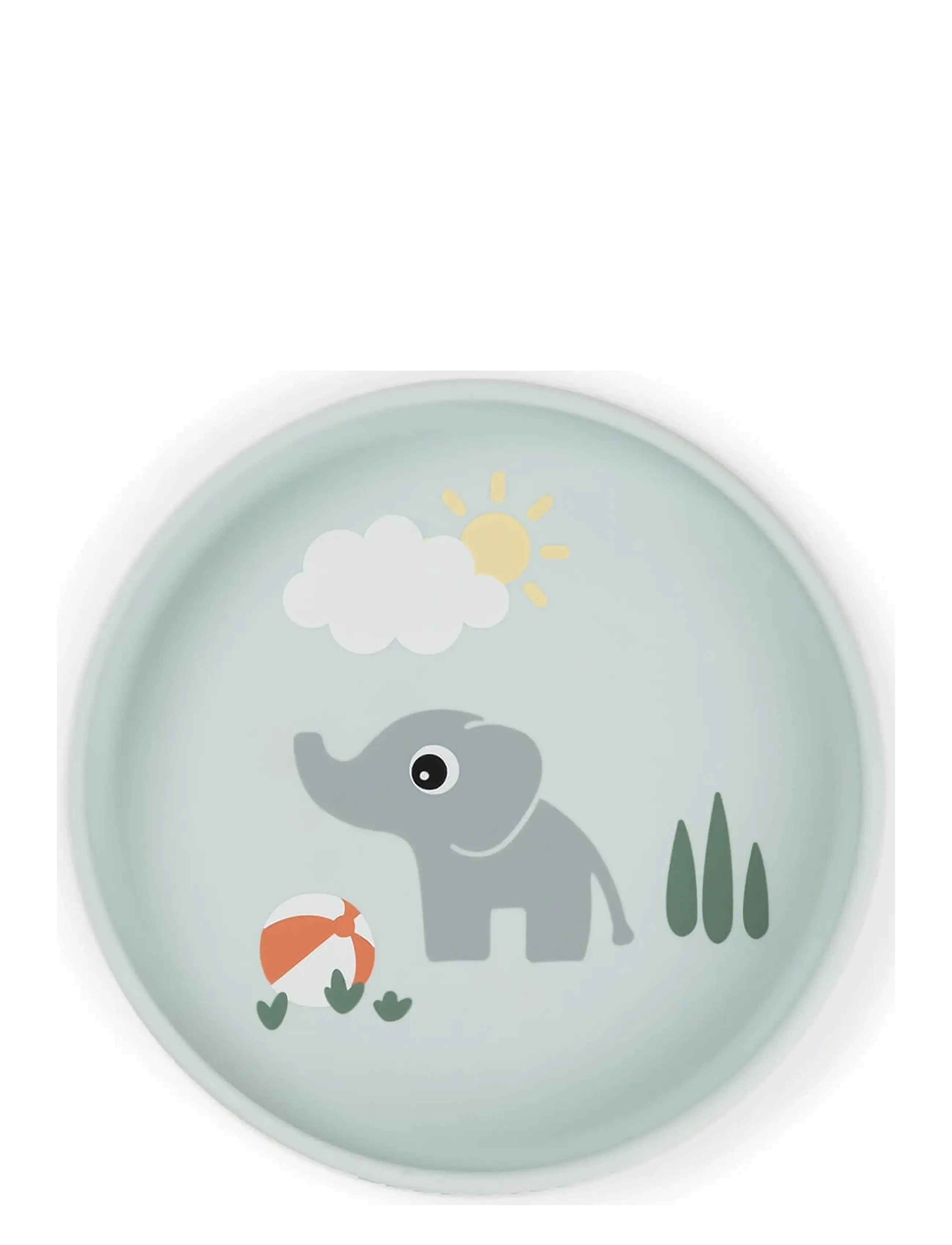 Done by Deer Silicone Stick&Stay plate Playground Blue - Matdags - BLUE / blue