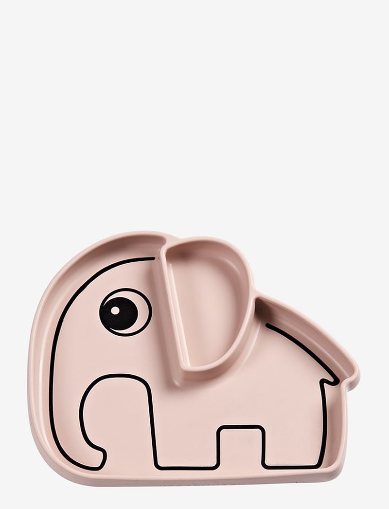 Done by Deer - Silicone Stick&Stay plate Elphee Powder - essgeschirr - powder - 0