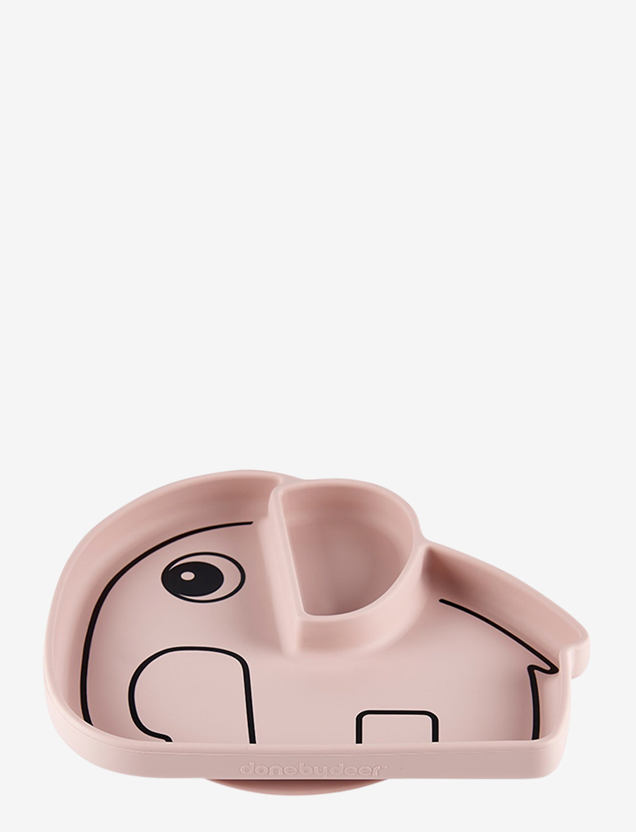 Done by Deer - Silicone Stick&Stay plate Elphee Powder - serveringsset - powder - 1