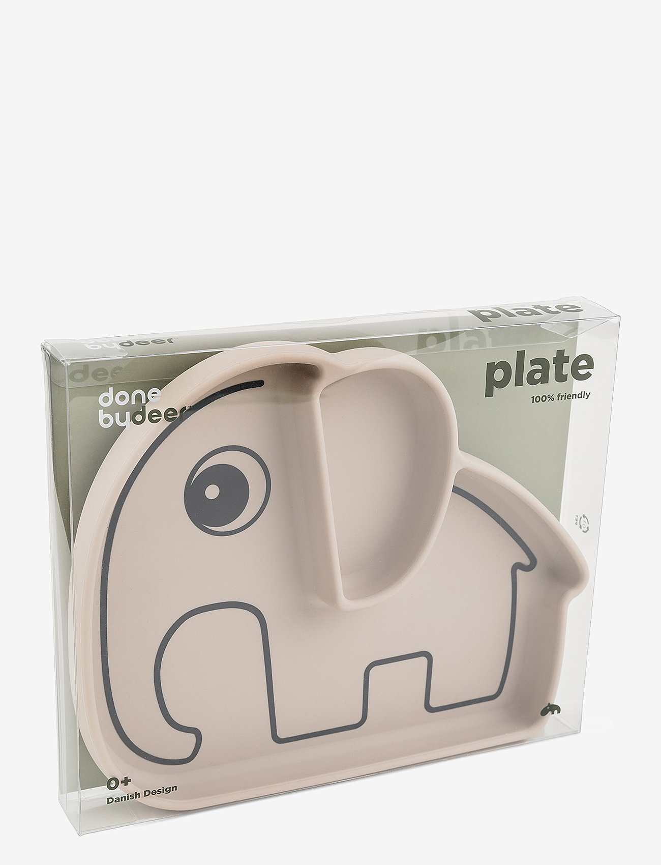 Done by Deer - Silicone Stick&Stay plate Elphee Sand - essgeschirr - sand - 2
