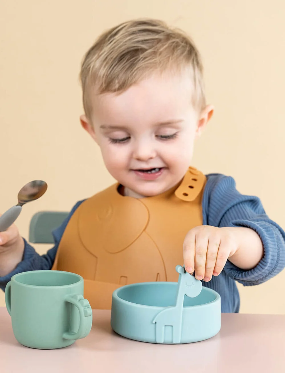 Done by Deer - Peekaboo bowl Raffi Blue - astiasetit - blue - 0