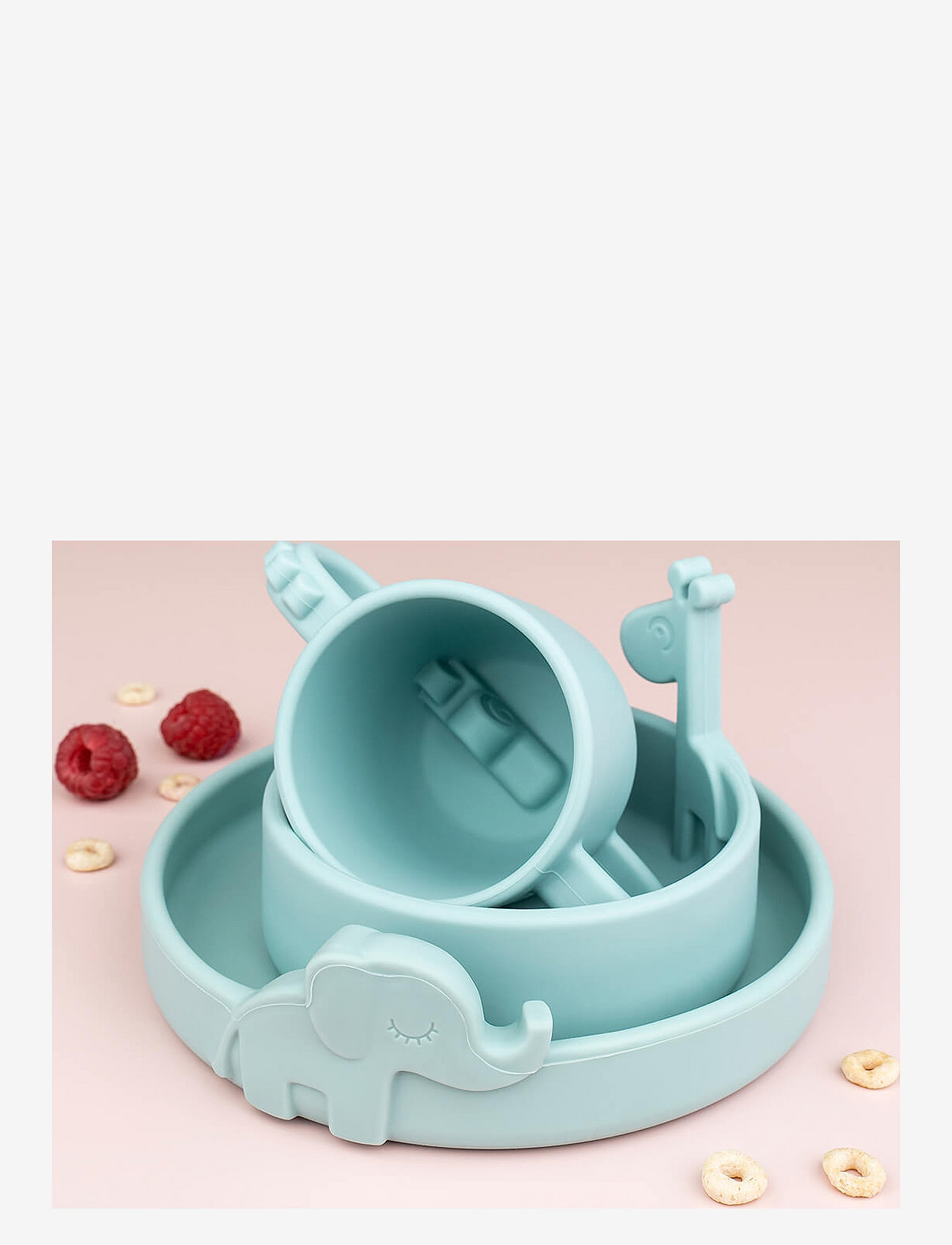 Done by Deer - Peekaboo bowl Raffi Blue - Õhtusöögikomplektid - blue - 5