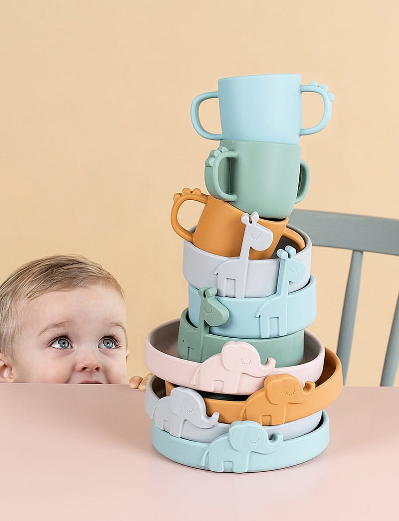 Done by Deer - Peekaboo bowl Raffi Green - serveringssæt - green - 4