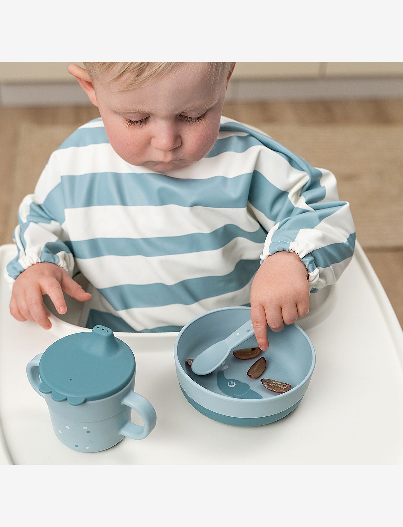 Done by Deer - Foodie bowl Happy clouds Powder - dinner sets - powder - 4