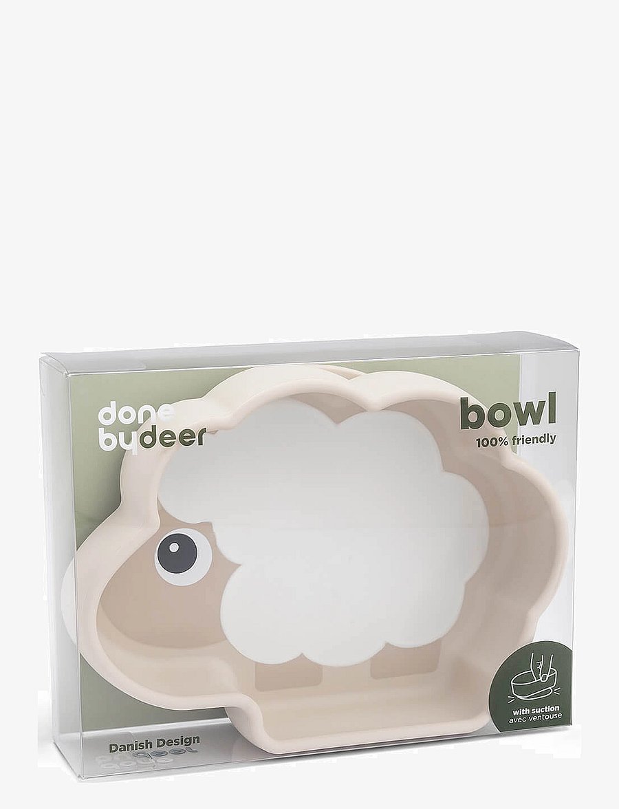 Done by Deer - Silicone Stick&Stay bowl Sheepy Sand - schüsseln - sand - 2