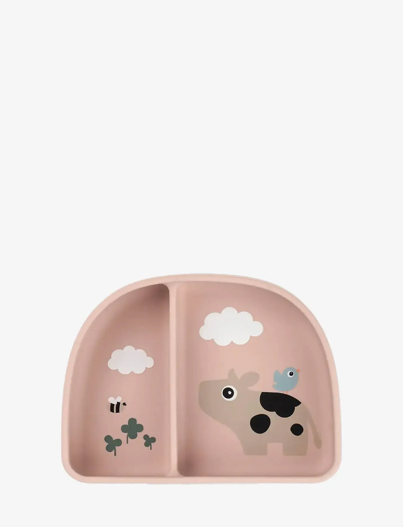 Done by Deer - Stick&Stay compartment bowl Tiny farm Powder - taldrikud - powder - 1