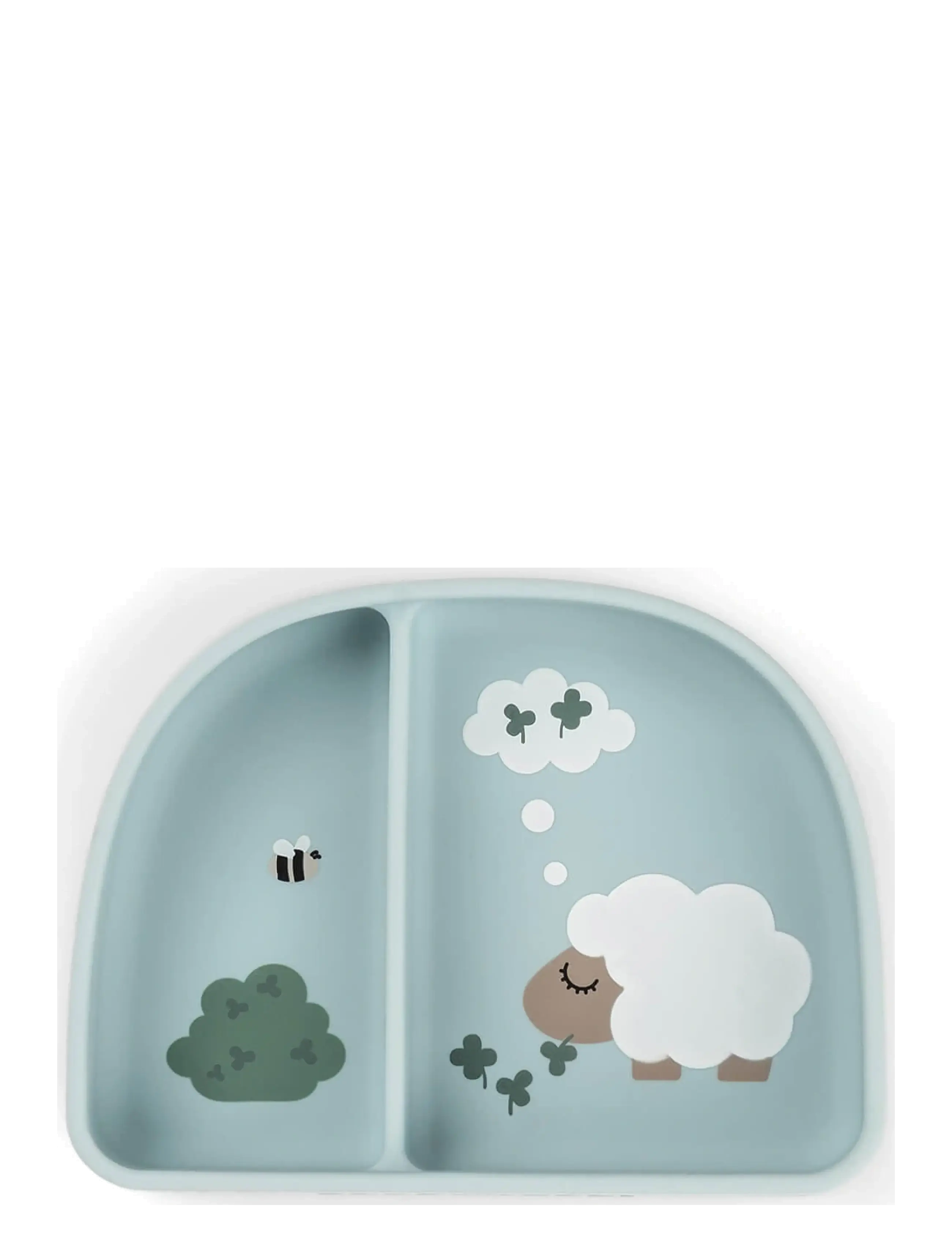 Done by Deer Stick&Stay compartment bowl Tiny farm Blue - Kids home - BLUE / blue