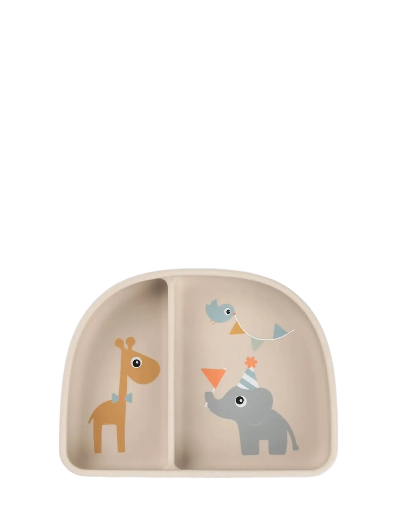 Done by Deer Stick&Stay Compartment Bowl Celebration Sand, Plade, Beige, Str: 15X 11X H 4CM