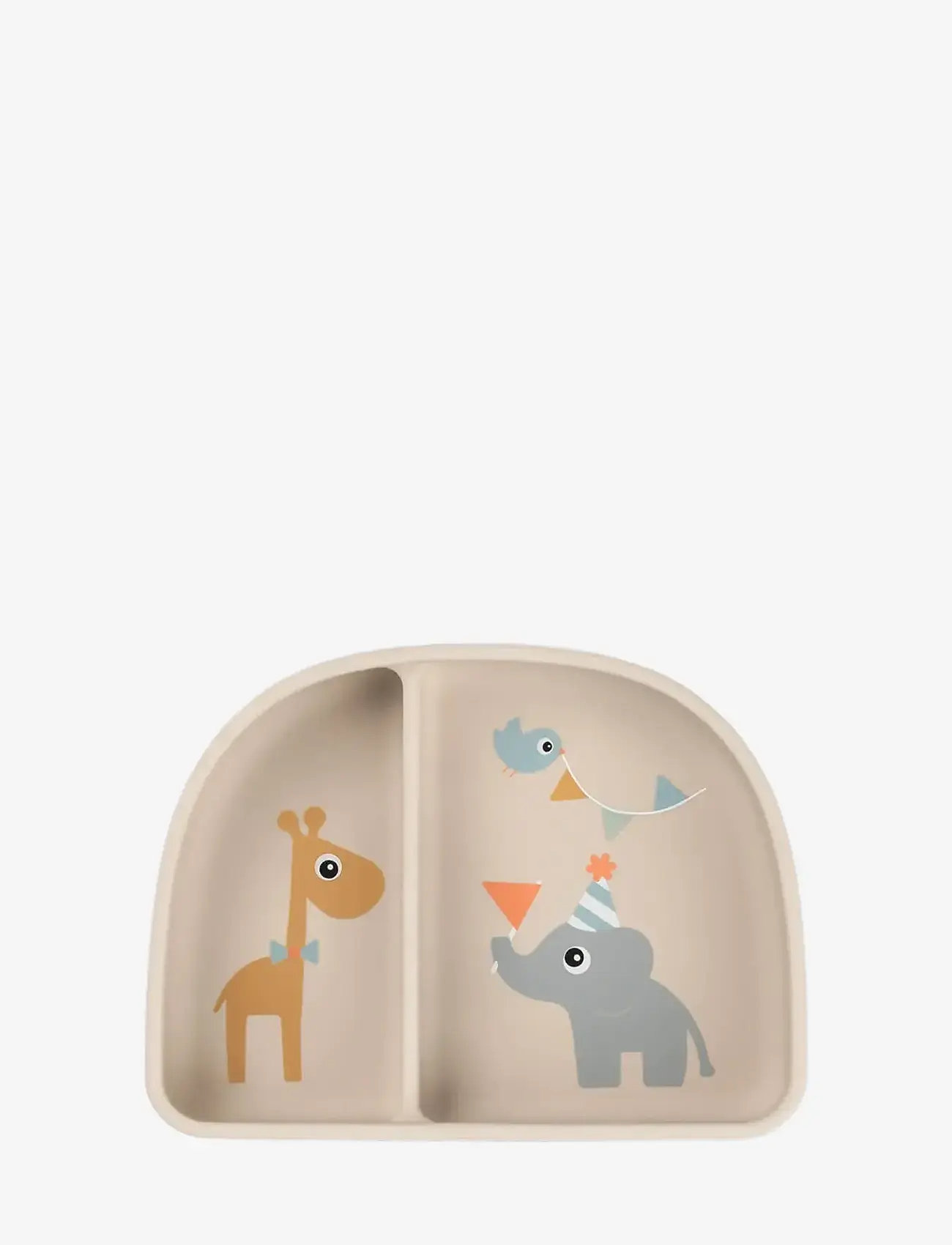 Done by Deer - Stick&Stay compartment bowl Celebration Sand - taldrikud - sand - 1