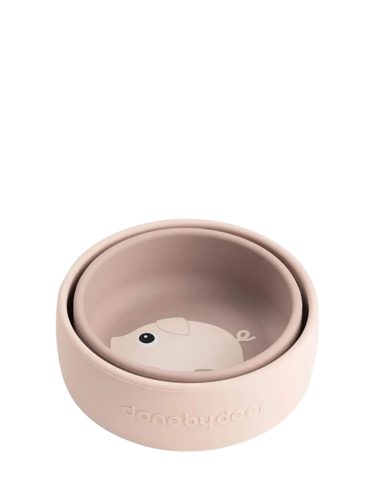 Done by Deer - Silicone bowl set 2 pcs Pigee Powder - schüsseln - powder - 2
