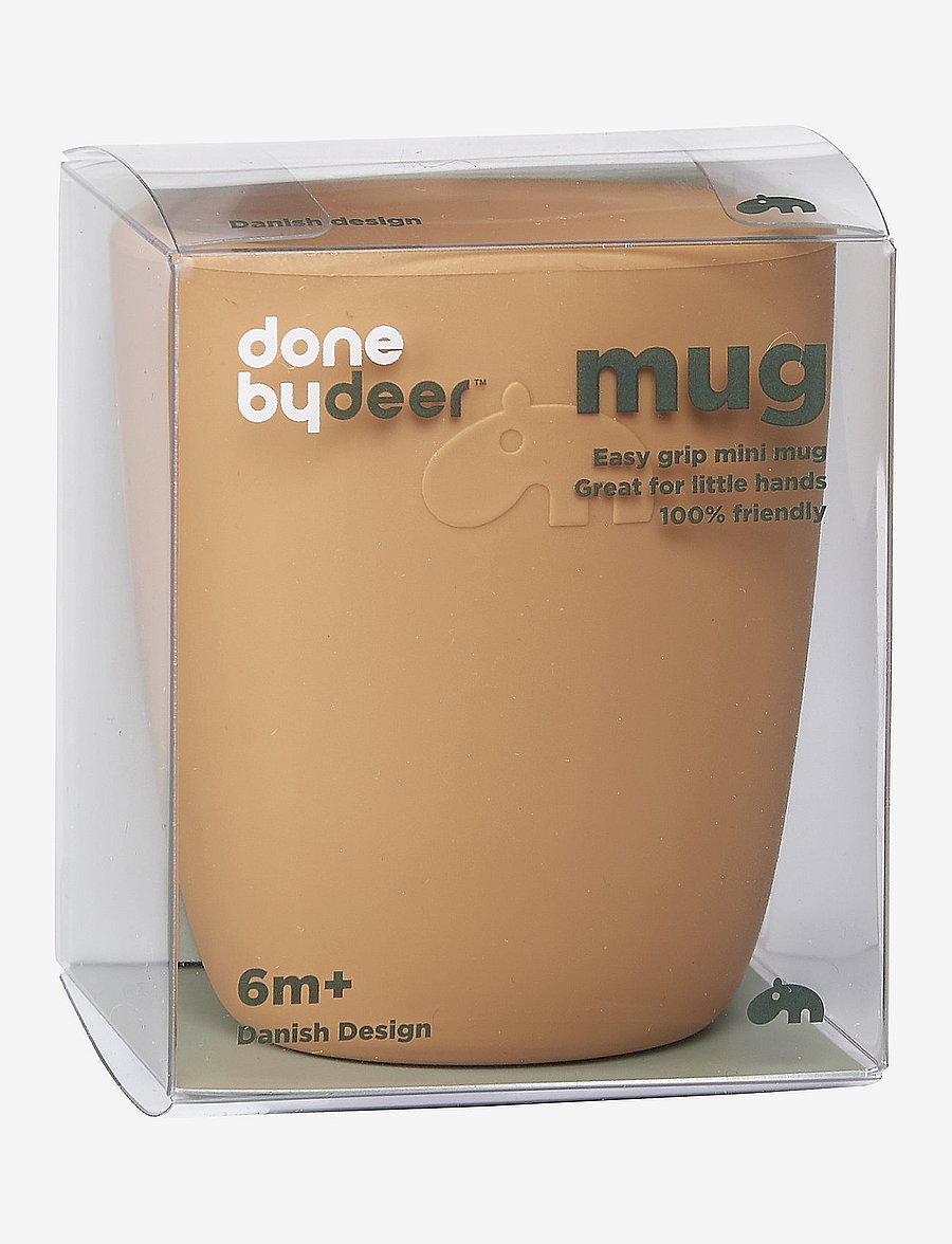 Done by Deer - Silicone mini mug Mustard - essgeschirr - mustard - 1