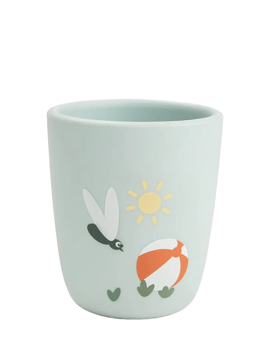 Done by Deer - Silicone mini mug Playground Blue - koppar & muggar - blue - 1