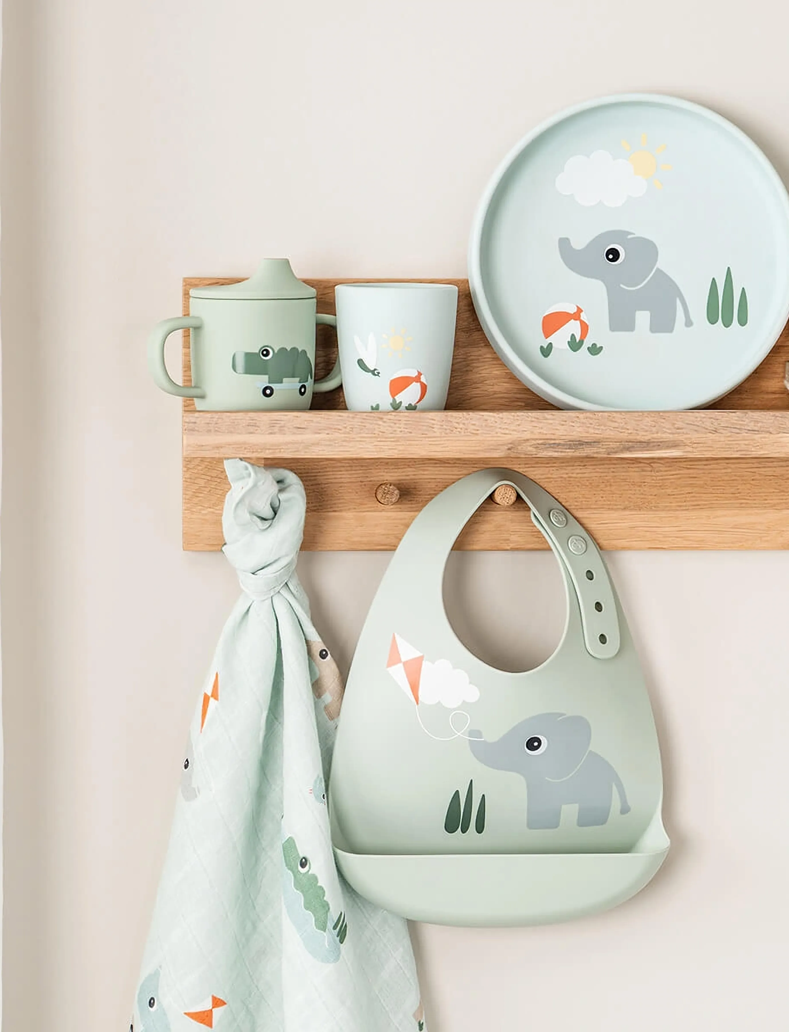 Done by Deer Silicone Mini Mug Playground Blue, Ø 6.6X H 7.4 cm, Meal Time, Blau - Cups & Mugs, Kinder