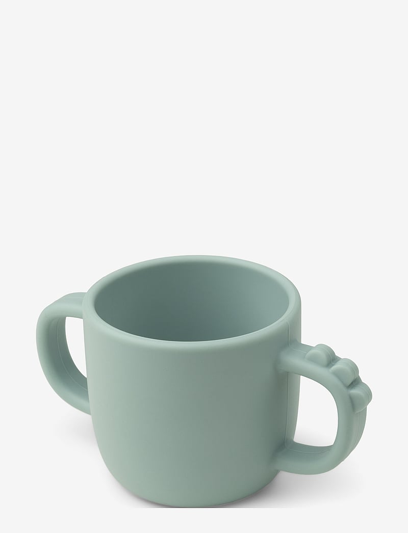 Done by Deer - Peekaboo 2-handle cup Croco Blue - essgeschirr - blue - 0