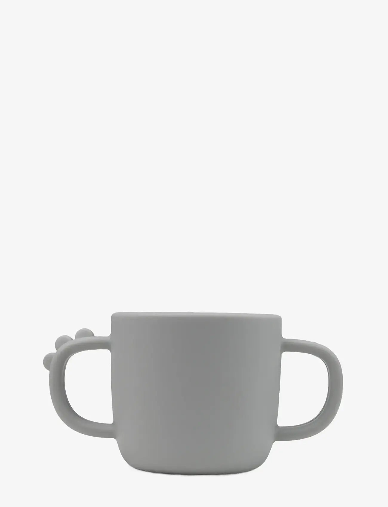 Done by Deer - Peekaboo 2-handle cup Croco Grey - dinner sets - grey - 2