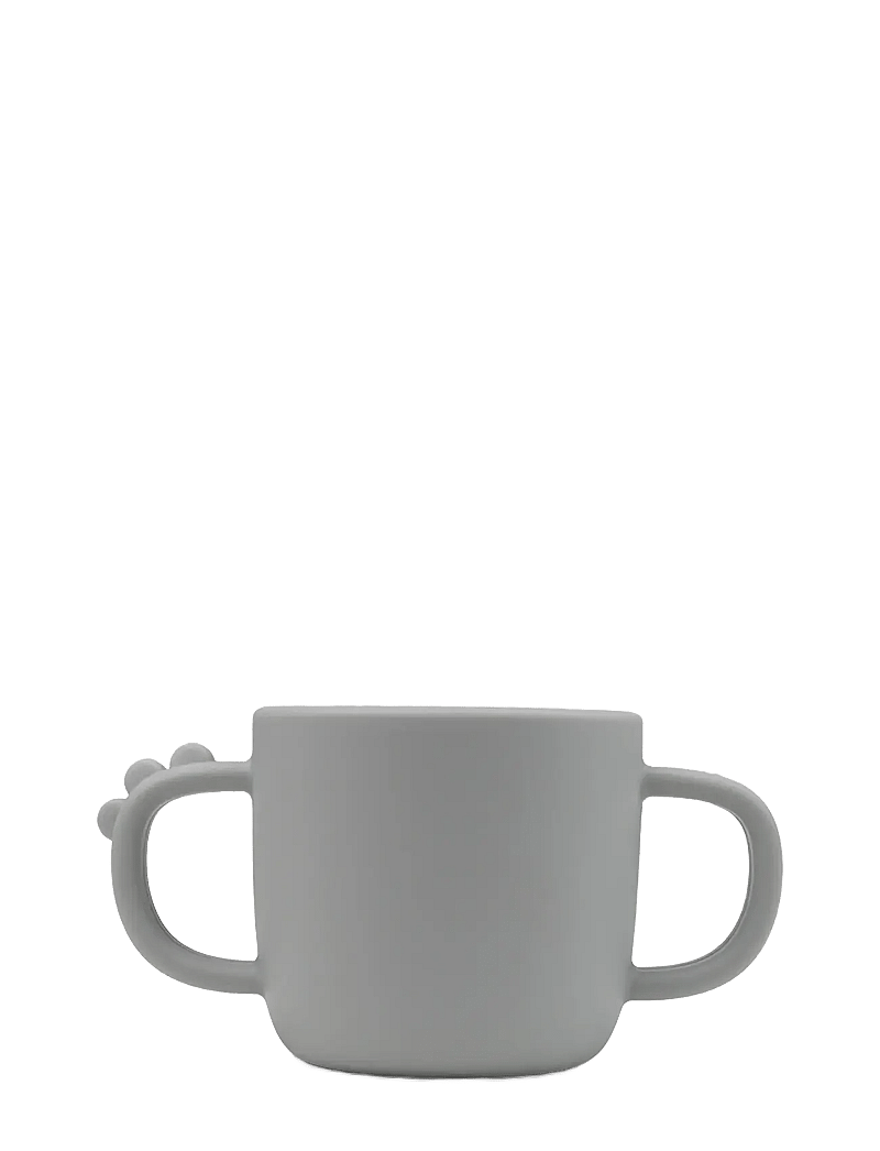 Done by Deer - Peekaboo 2-handle cup Croco Grey - essgeschirr - grey - 2