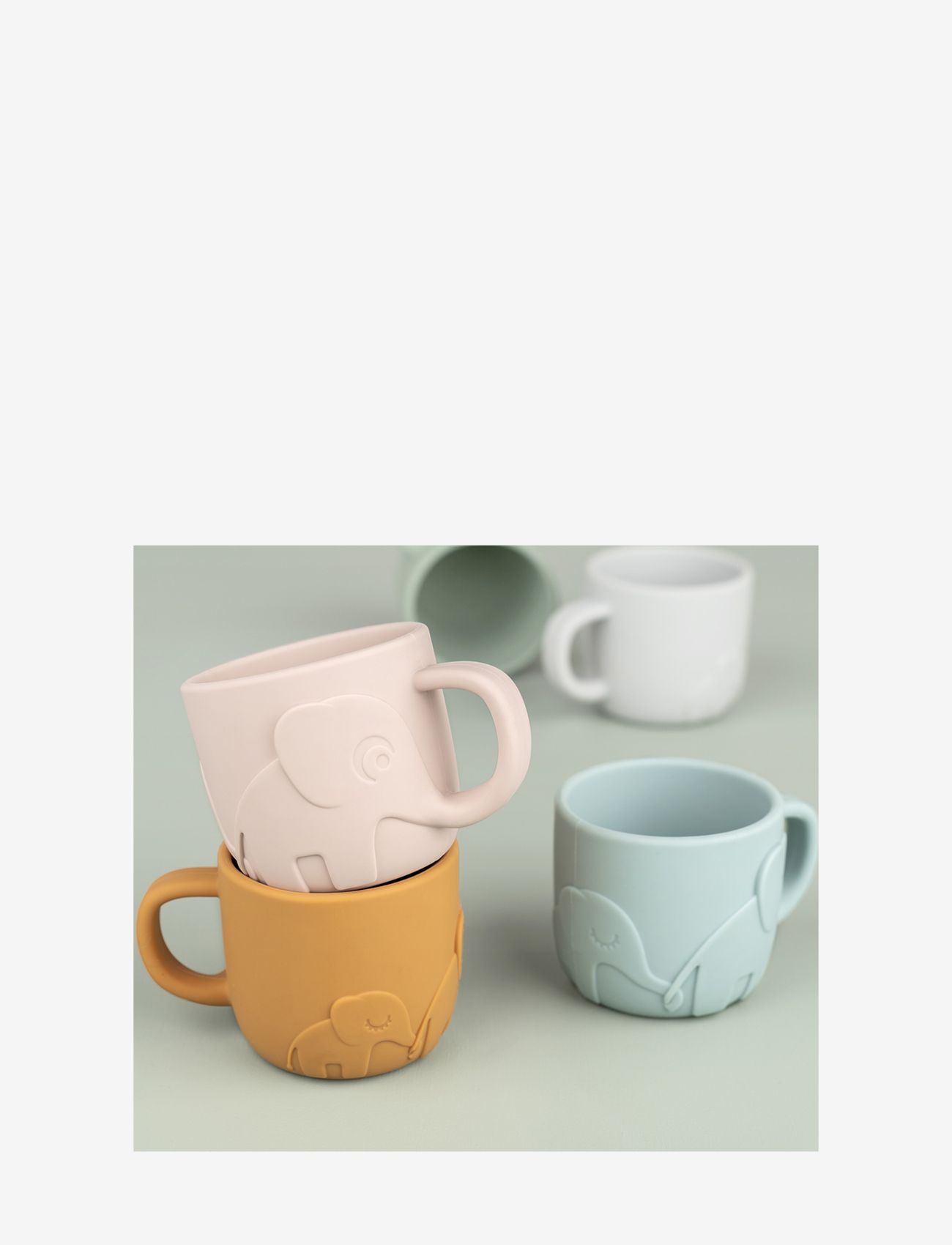 Done by Deer - Peekaboo cup Elphee Blue - indų komplektai - blue - 4