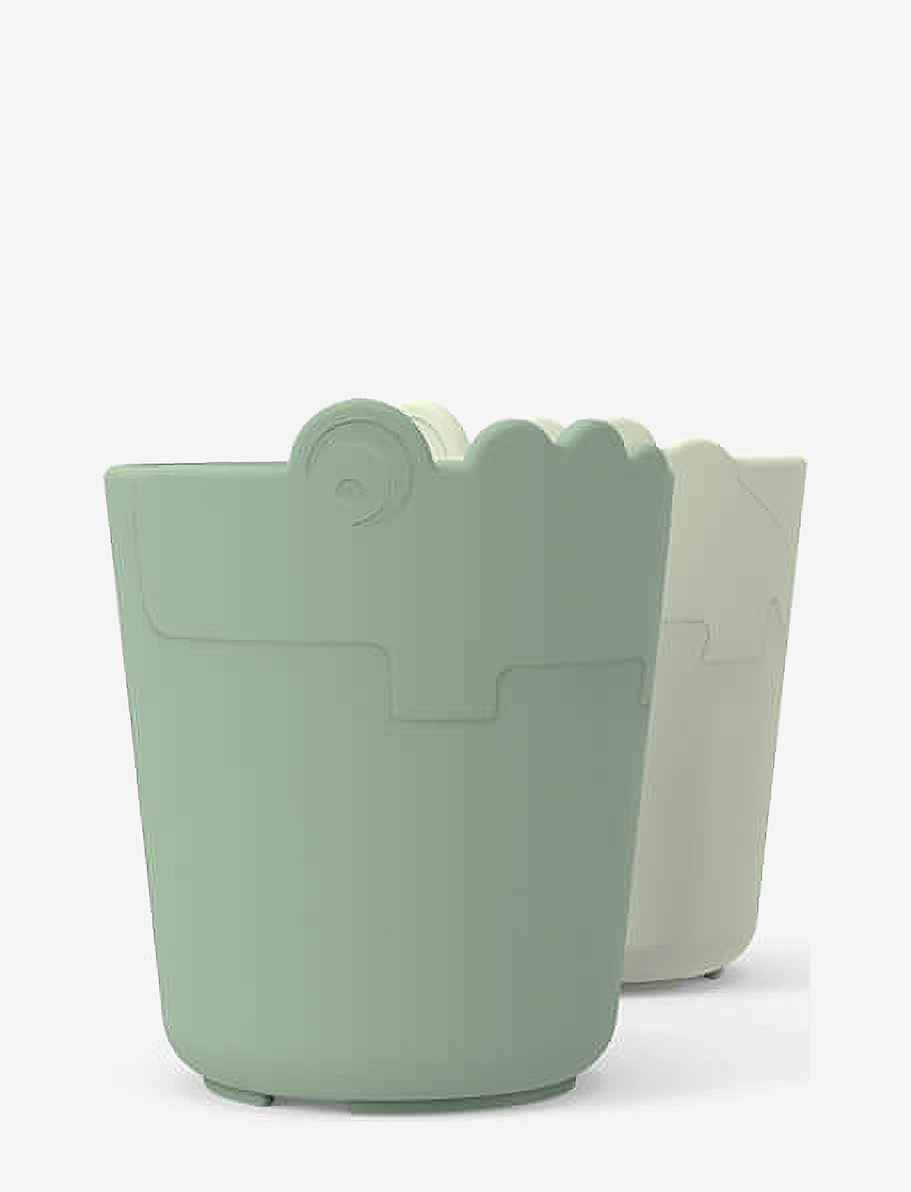 Done by Deer - Kiddish mini mug 2-pack Croco Green - Õhtusöögikomplektid - green - 1
