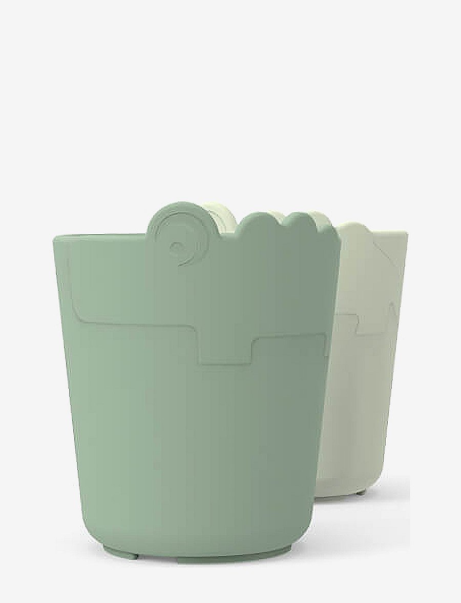 Done by Deer - Kiddish mini mug 2-pack Croco Green - lauanõude komplektid - green - 1