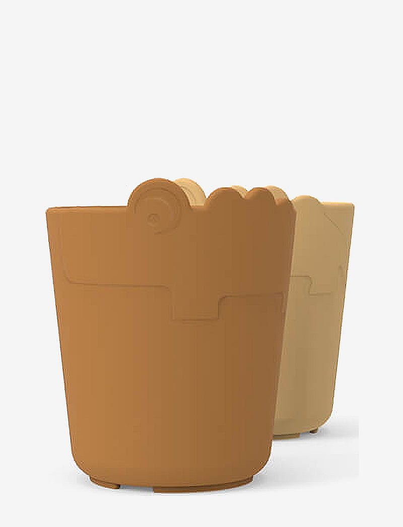 Done by Deer - Kiddish mini mug 2-pack Croco - serviessets - mustard - 1