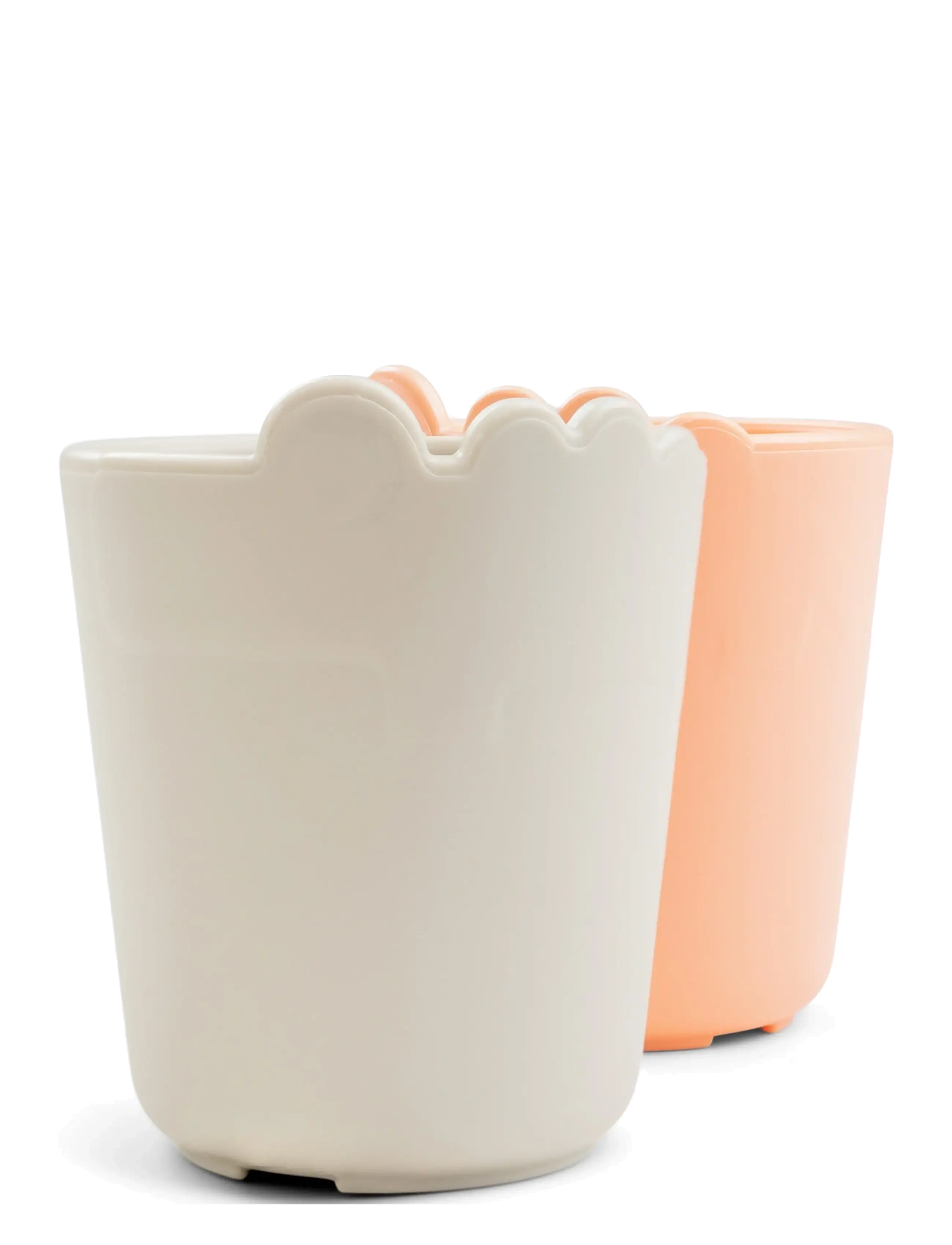 Done by Deer - Kiddish mini mug 2-pack Croco Sand/Coral - cups & mugs - sand/coral - 3