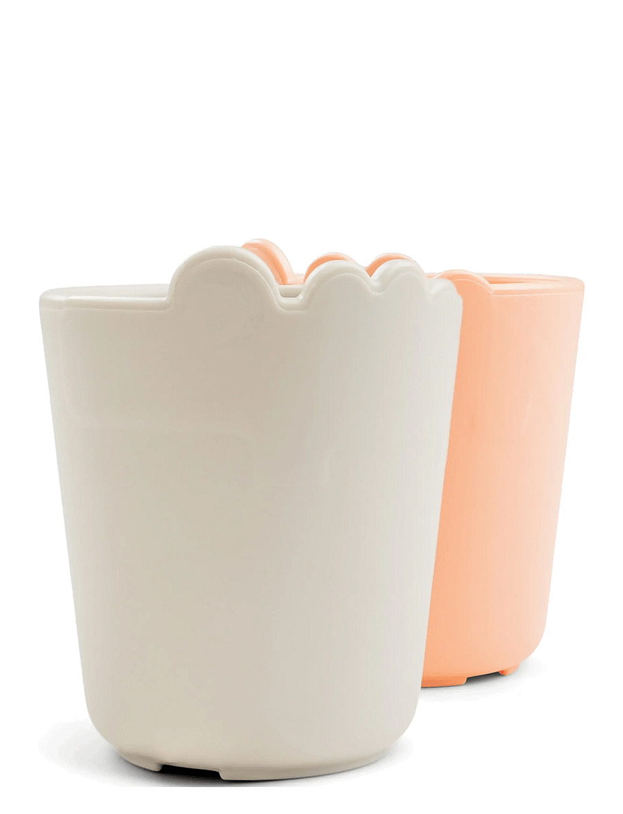 Done by Deer - Kiddish mini mug 2-pack Croco Sand/Coral - koppar & muggar - sand/coral - 3