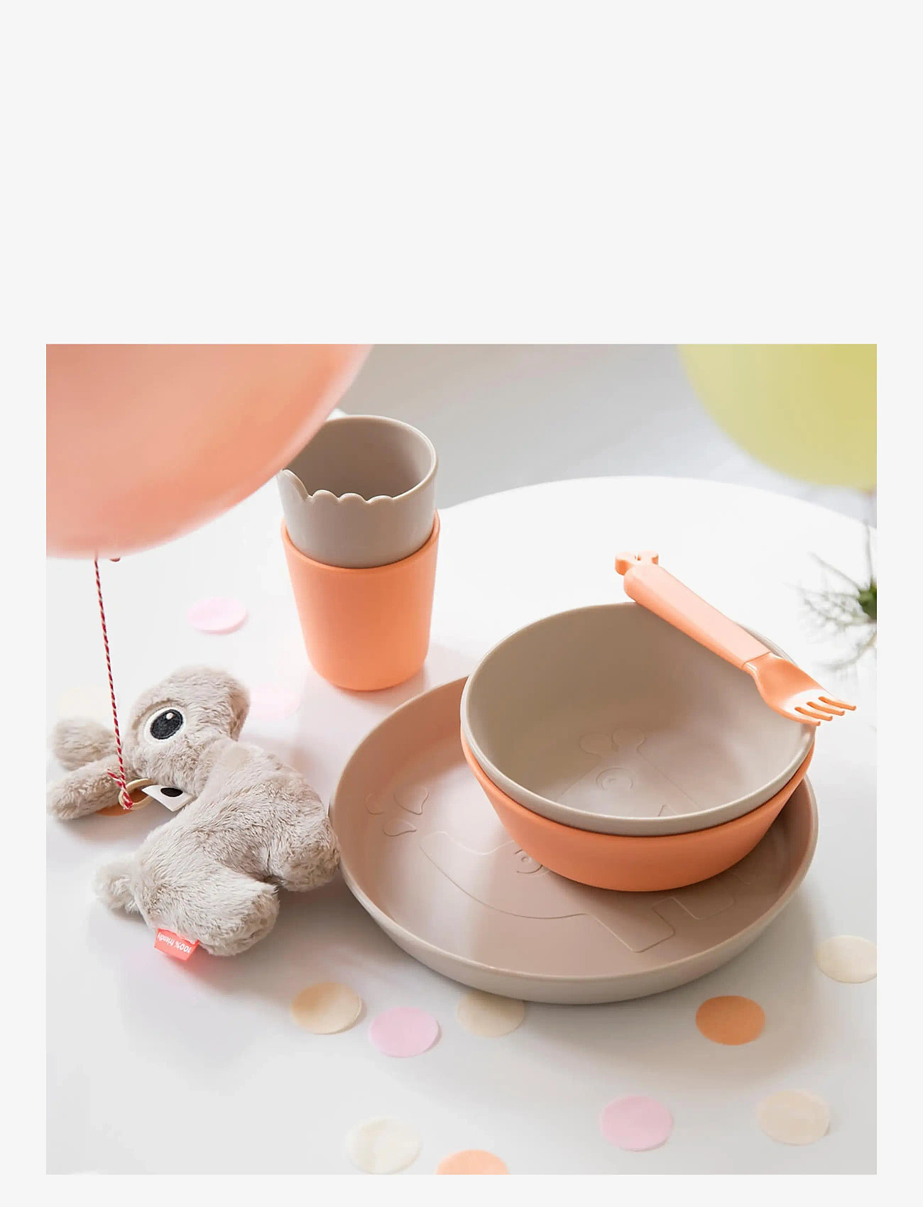 Done by Deer - Kiddish mini mug 2-pack Croco Sand/Coral - tassen & becher - sand/coral - 5