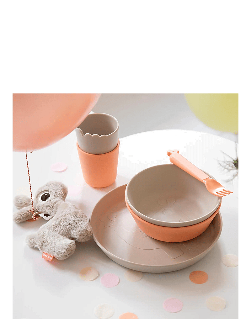 Done by Deer - Kiddish mini mug 2-pack Croco Sand/Coral - tassen & becher - sand/coral - 5