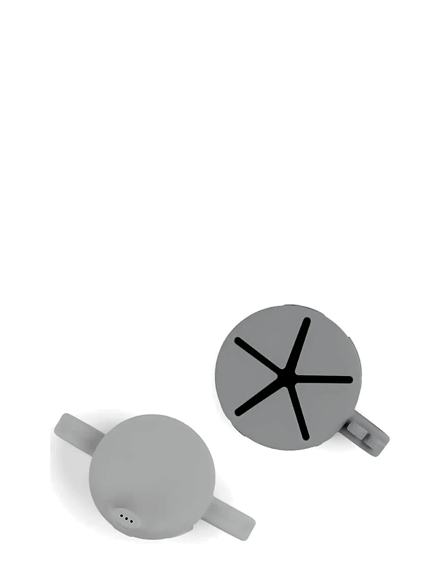 Done by Deer - Peekaboo spout/snack cup set Deer friends Grey - schnabeltassen - grey - 2